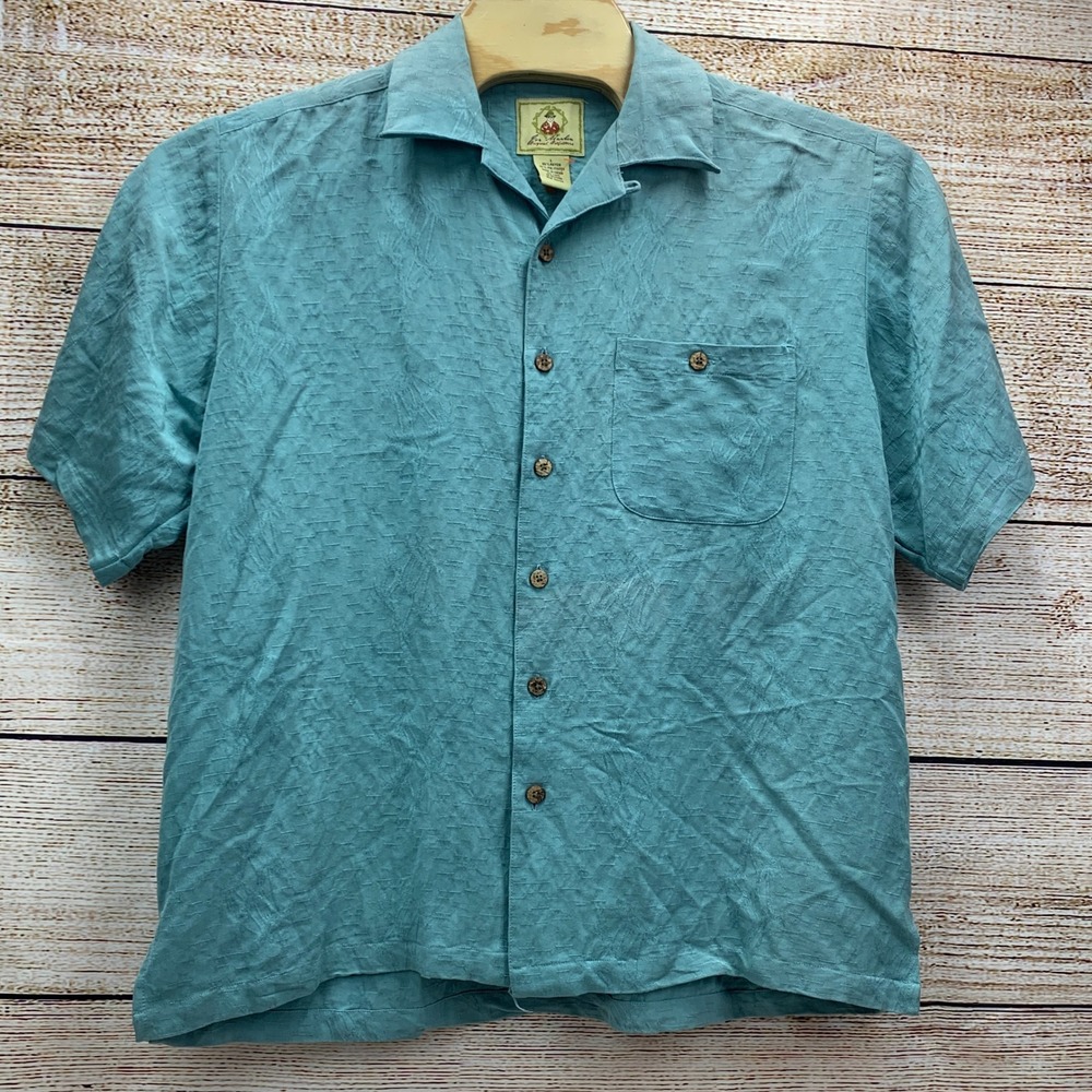 Joe Martin Original Outfitters Camp Shirt Tropical Print Button‎ Up [Size Large]